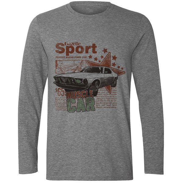 تی شرت آستین بلند مردانه طرح Sport Car کد S457