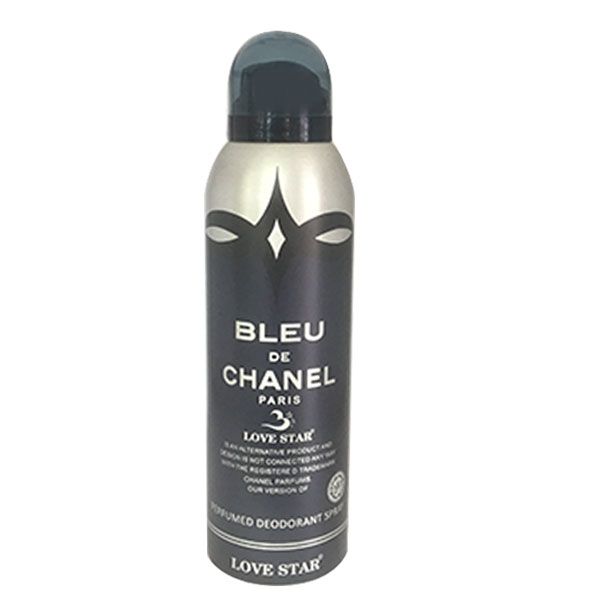 اسپری خوشبو کننده بدن مردانه لاو استار مدل Bleu de chanel حجم 200 میلی لیتر