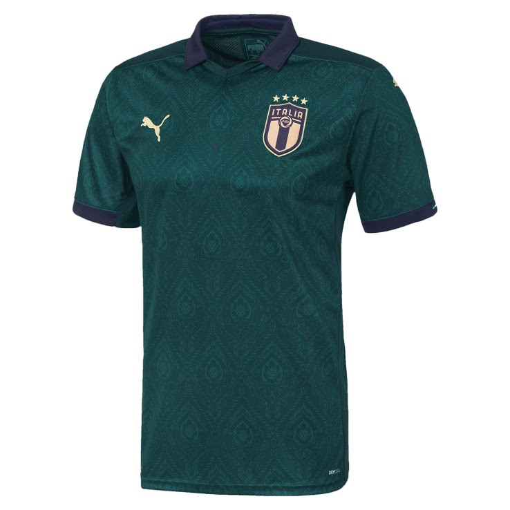 تی شرت ورزشی مردانه طرح تیم ملی ایتالیا مدل 2020 کد PT رنگ سبز