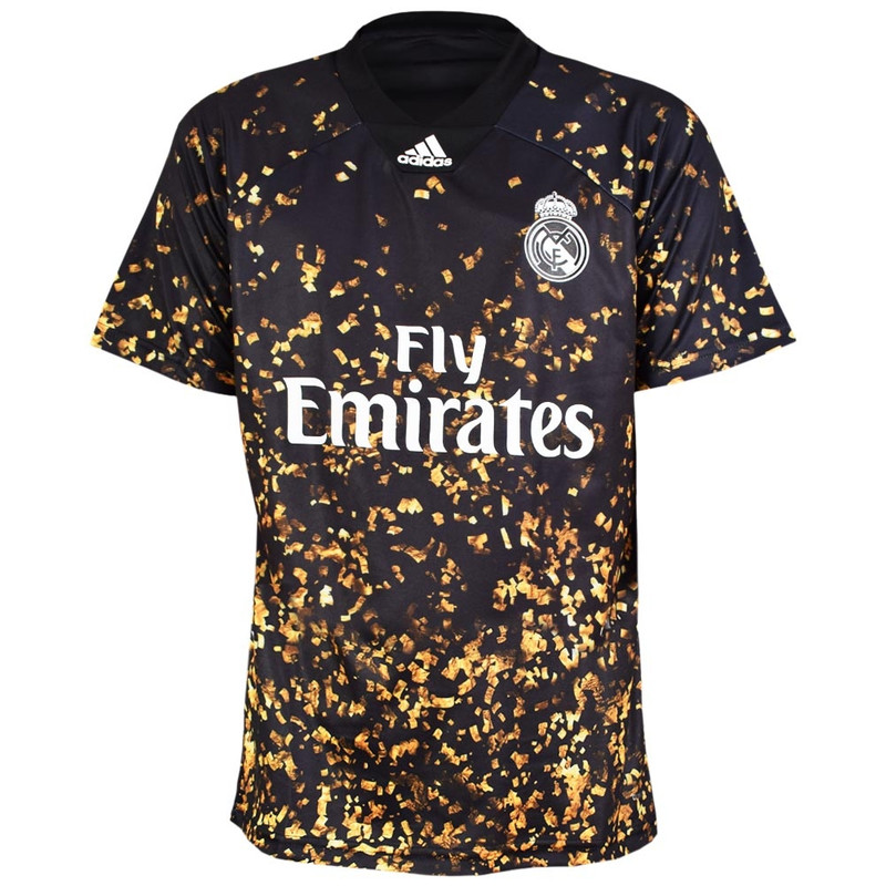 تی شرت ورزشی مردانه طرح رئال مادرید کد 2019.20 رنگ مشکی