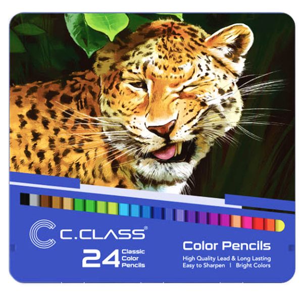 مداد رنگی 24 رنگ سی.کلاس کد 001
