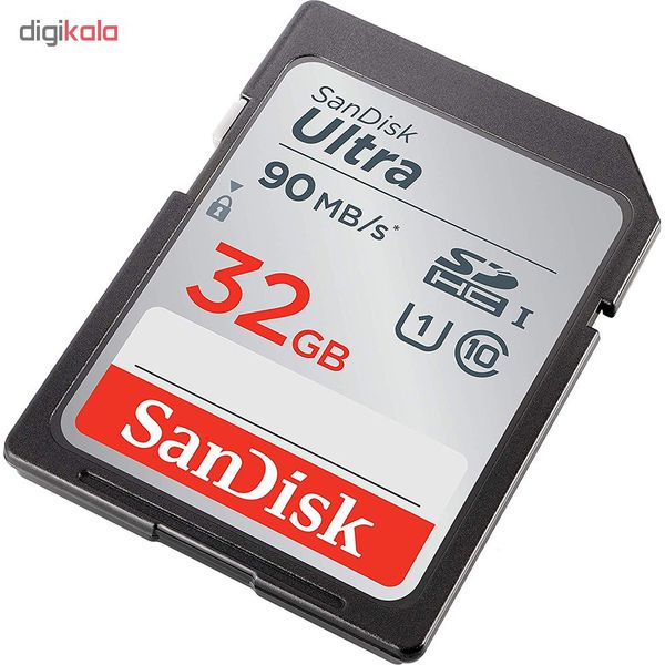 کارت حافظه SDHC سن دیسک مدل Ultra کلاس 10 استاندارد UHS-I U1 سرعت 90MBps ظرفیت 32 گیگابایت