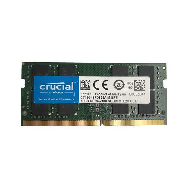 رم لپ تاپ DDR4 تک کاناله 2400 مگاهرتز CL17 کروشیال مدل PC4-19200 ظرفیت 16 گیگابایت
