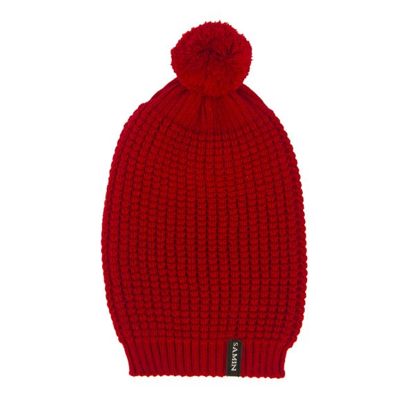 کلاه بافتنی ثمین مدل Athena رنگ قرمز