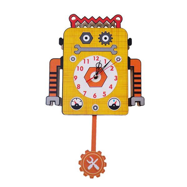 ساعت دیواری کودک جیک جیک مدل ربات