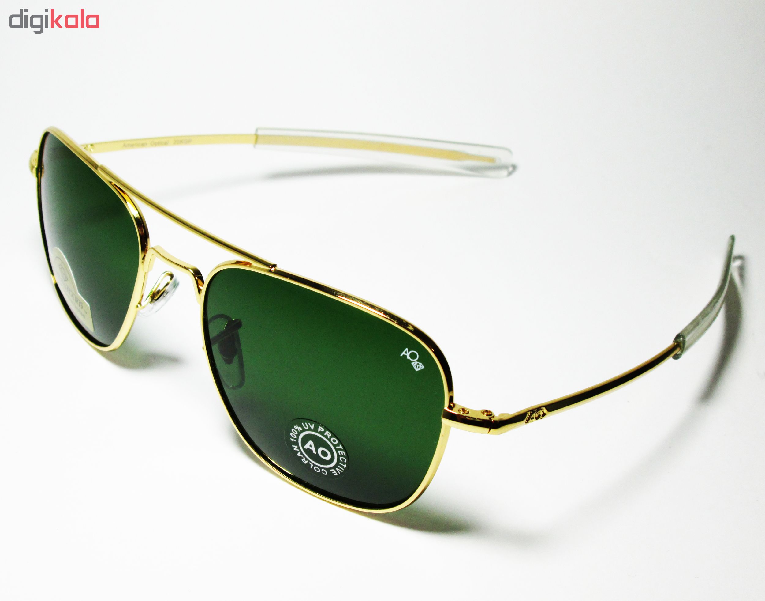 عینک آفتابی AO طلایی مدل 20KGP