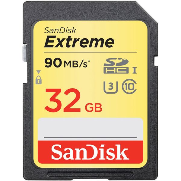 کارت حافظه SDHC سن دیسک مدل Extreme کلاس 10 استاندارد UHS-I U3 سرعت 90MBps 600X ظرفیت 32 گیگابایت