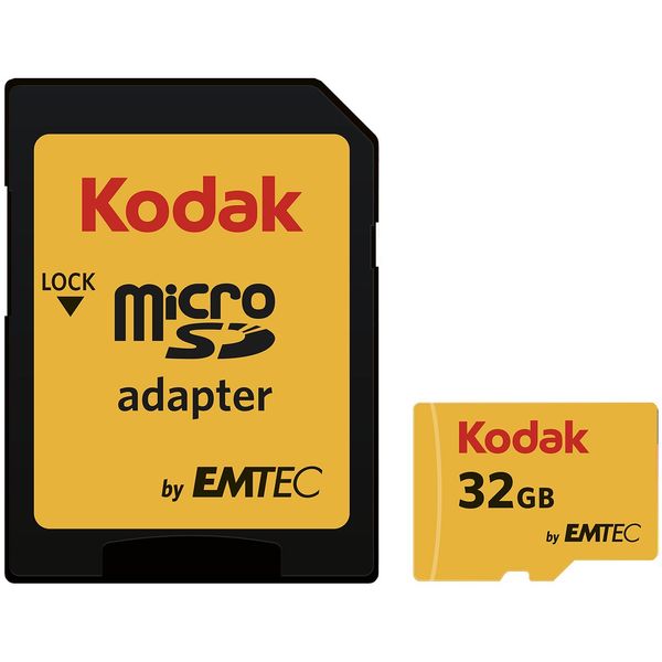 کارت حافظه microSDHC امتک کداک کلاس 10 استاندارد UHS-I U3 سرعت 95MBps 650X به همراه آداپتور SD ظرفیت 32 گیگابایت