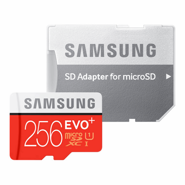 کارت حافظه microSDXC سامسونگ مدل Evo Plus کلاس 10 استاندارد UHS-I U1 سرعت 80MBps همراه با آداپتور SD ظرفیت 256 گیگابایت