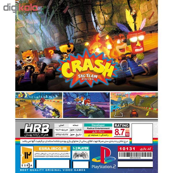 بازی Crash Tag Team Racing مخصوص PS2