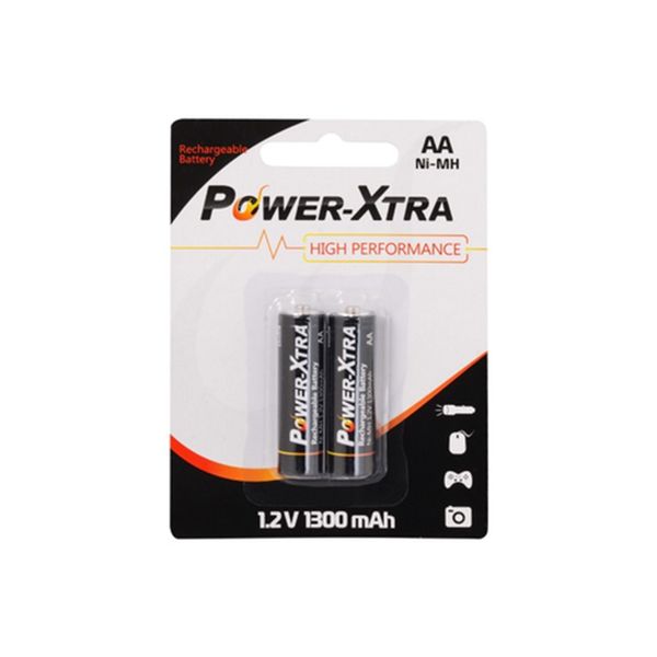 باتری قلمی قابل شارژ پاوراکسترا مدل High Performance بسته 2 عددی