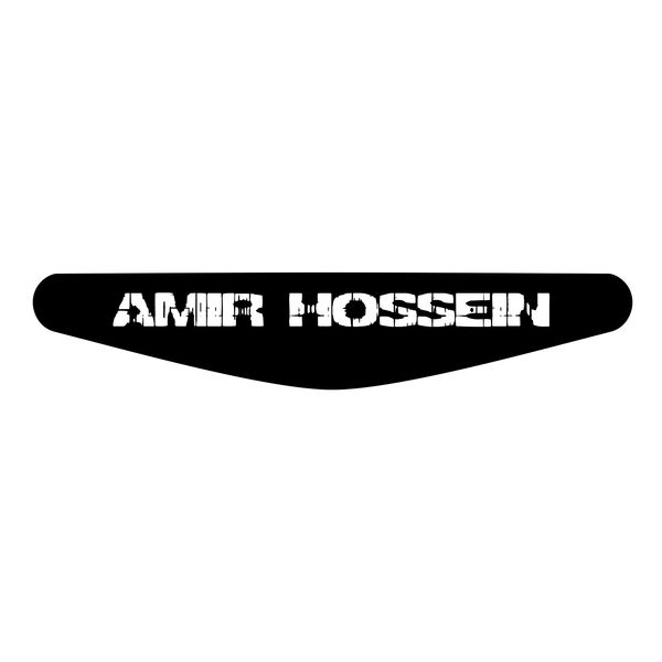 برچسب لایت بار دسته پلی استیشن 4 ونسونی طرح AMIR HOSSEIN