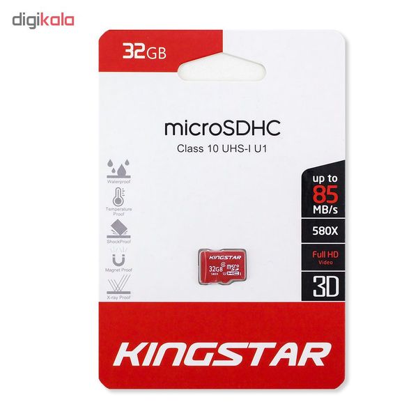 کارت حافظه microSDHC کینگ استار کلاس 10 استاندارد UHS-I U1 سرعت 85MBps ظرفیت 32 گیگابایت