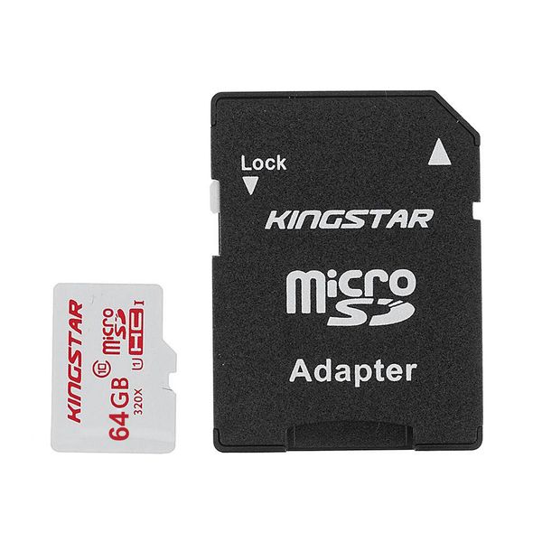 کارت حافظه microSDHC کینگ استار کلاس 10 استاندارد UHS-I U1 سرعت 45MBps ظرفیت 64 گیگابایت به همراه آداپتور sd