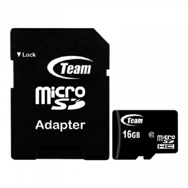 کارت حافظه microSDHC تیم گروپ مدل IPM کلاس 10 سرعت 14MBps با ظرفیت 16 گیگابایت به همراه آداپتور SD