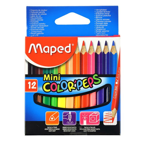 مداد رنگی 12 رنگ مپد مدل Mini کد 52575