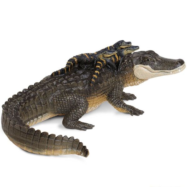 عروسک سافاری مدل Alligator With Babies سایز متوسط