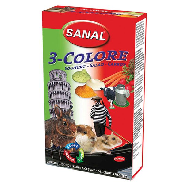 غذای تشویقی جوندگان سانالRodent 3-colors Drops وزن 45 گرم
