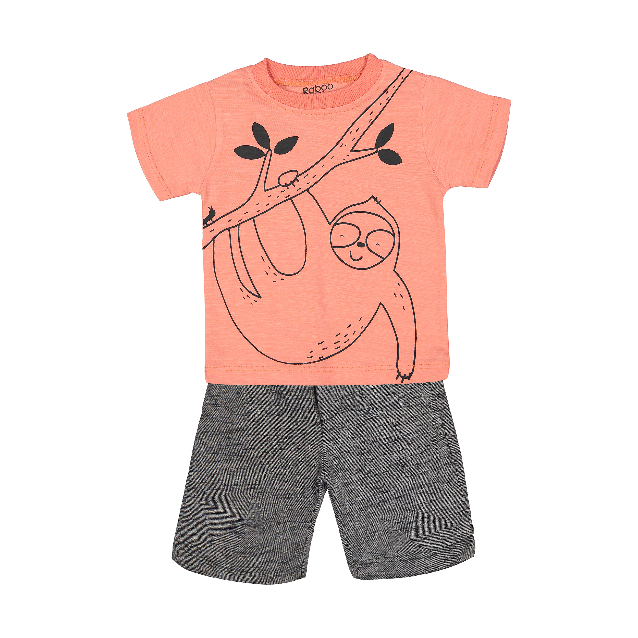 ست تی شرت و شلوارک نوزادی رابو کد 1233