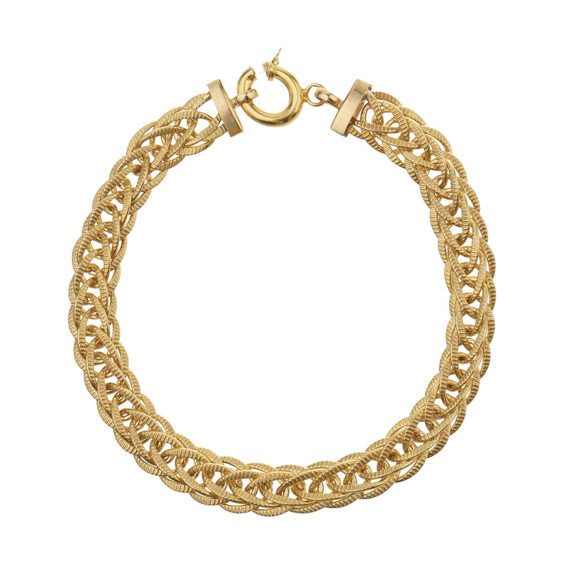 دستبند النگو طلا 18 عیار زنانه آلند کد D33