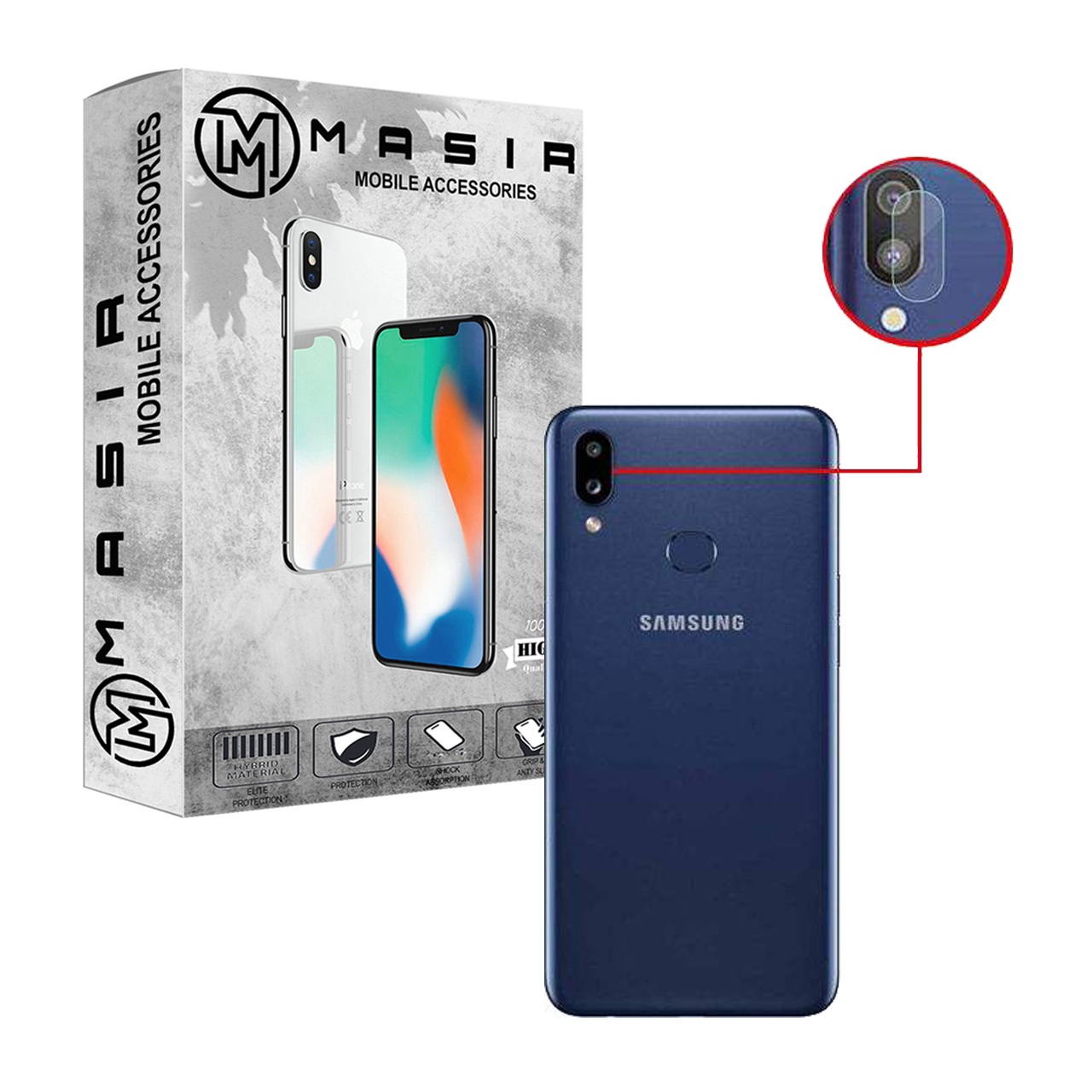 کاور مسیر مدل MAGBEL مناسب برای گوشی موبایل سامسونگ Galaxy A10s به همراه محافظ صفحه نمایش و محافظ لنز دوربین