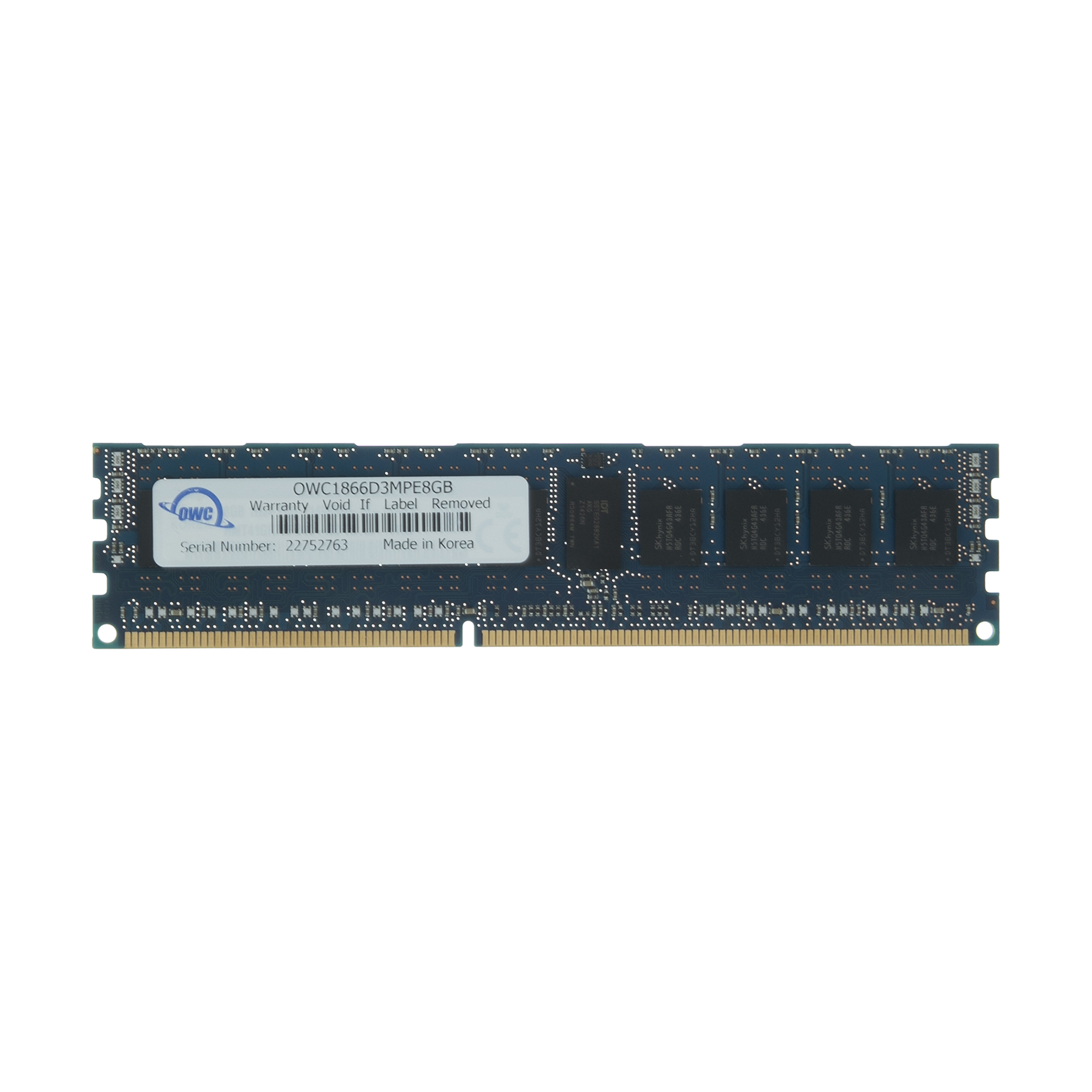 رم سرور DDR3 دوکاناله 1866 مگاهرتز CL13 اُ دبلیو سی مدل PC3-14900 ECC Registered ظرفیت 8 گیگابایت