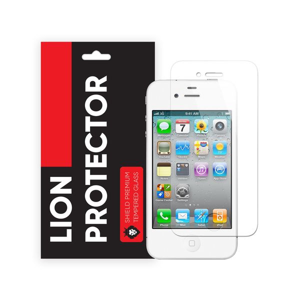 محافظ صفحه نمایش شیلد مدل Lion LGS مناسب برای گوشی موبایل اپل iPhone 4s 