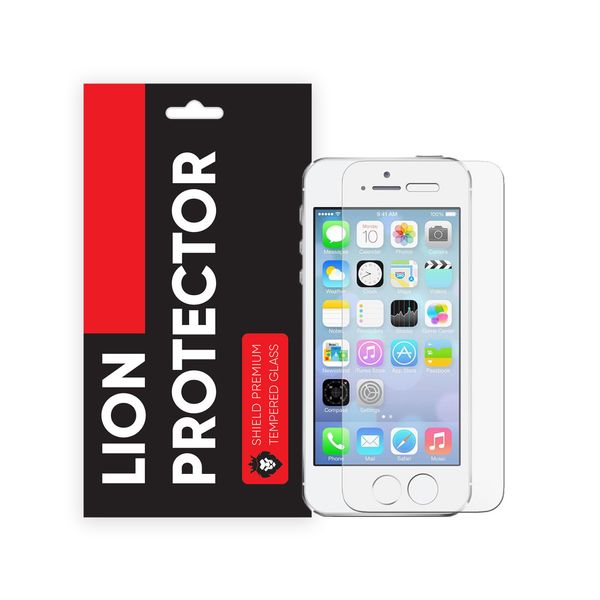 محافظ صفحه نمایش شیلد مدل Lion LGS مناسب برای گوشی موبایل اپل iPhone 5s 