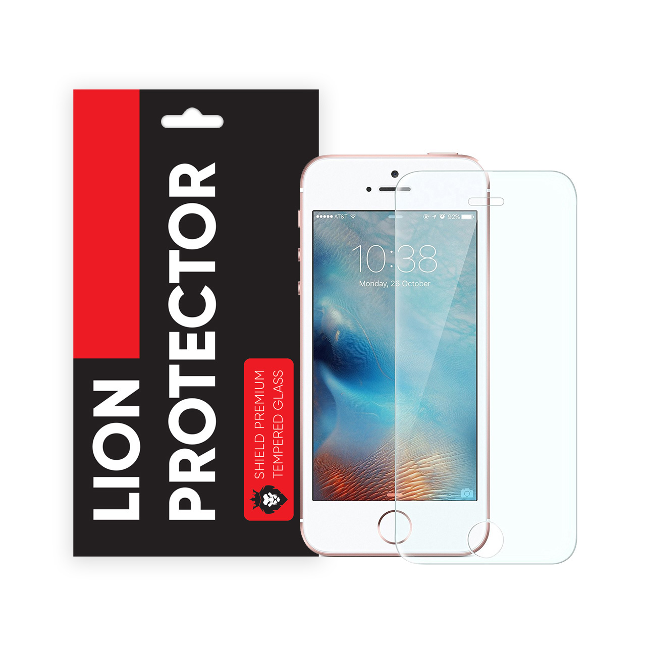محافظ صفحه نمایش شیلد مدل Lion LGS مناسب برای گوشی موبایل اپل iPhone SE 