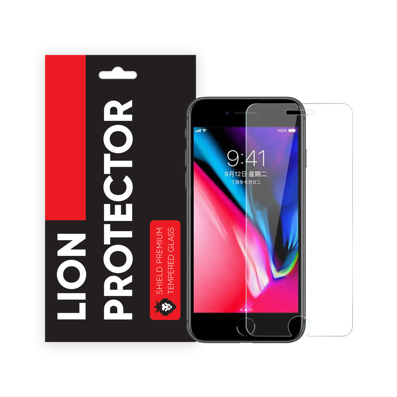  محافظ صفحه نمایش شیلد مدل Lion LGS مناسب برای گوشی موبایل اپل iPhone 8 Plus 