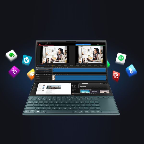 لپ تاپ 14 اینچی ایسوس مدل ZenBook Duo UX481FLC-BM039T