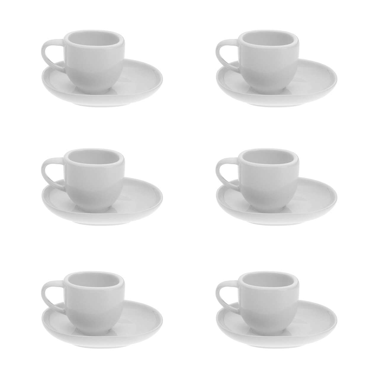سرویس قهوه خوری 12 پارچه وان کافی مدل بارکا وایت کد JX002-40-W