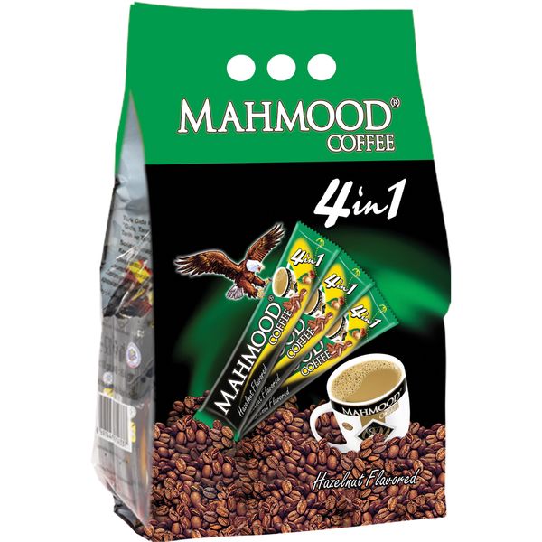 پودر قهوه فوری 4 در 1 محمود با طعم فندق - 24 عددی
