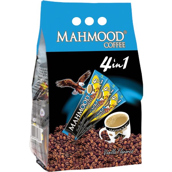 پودر قهوه فوری 4 در 1 محمود با طعم وانیل - 24 عددی