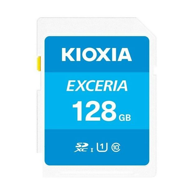 کارت حافظه SDXC کیوکسیا مدل EXCERIA کلاس 10 استاندارد UHS-1 سرعت 100MBps ظرفیت 128 گیگابایت