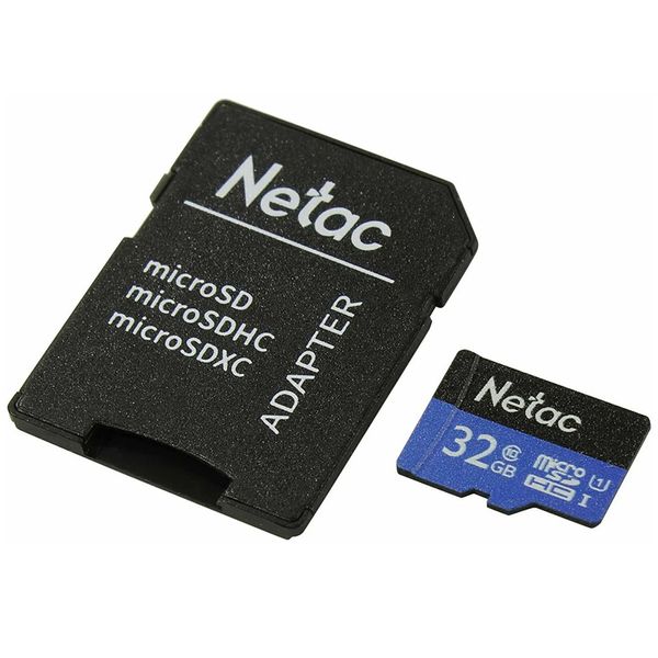 کارت حافظه MicroSDHC نتاک مدل P500 Standard کلاس 10 استاندارد UHS1 سرعت 90MBps ظرفیت 32 گیگابایت به همراه آداپتور SD