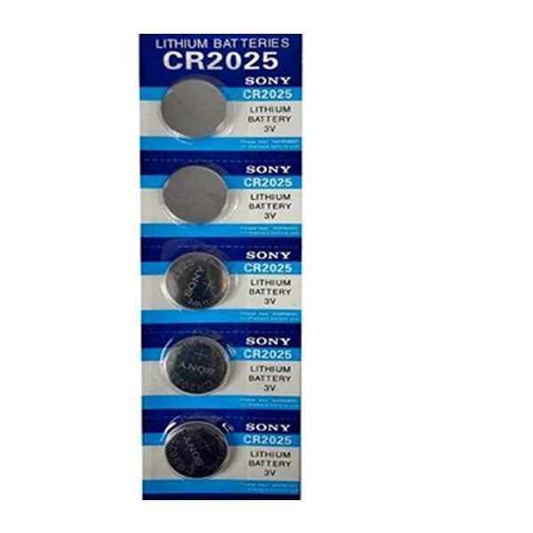 باتری سکه ای سونی مدل CR2025 بسته پنج عددی
