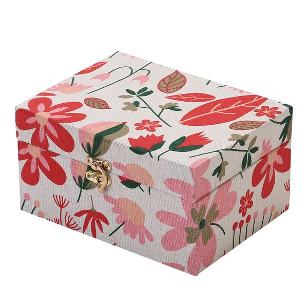 ارگانایزر هوم اند لایف مدل جعبه ویلسون M طرح گل و برگ های رنگی کد 008