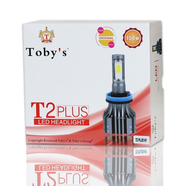 لامپ هدلایت خودرو توبیز مدل T2 PLUS بسته دو عددی