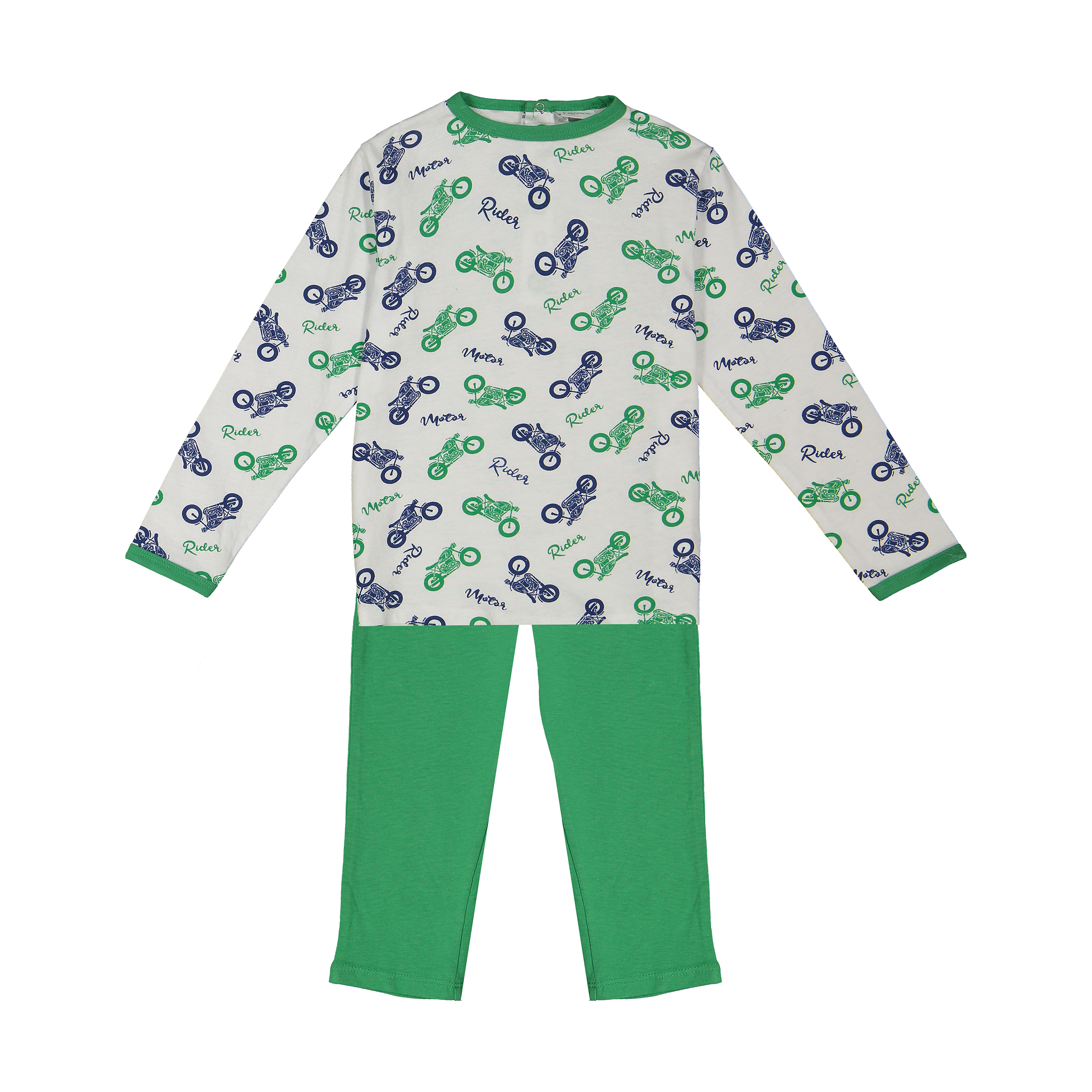 ست تی شرت و شلوار راحتی نوزادی پسرانه مدل 000174041-GREEN
