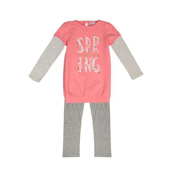 ست تی شرت و شلوار نوزادی دخترانه فاگوتینو مدل 000189134-PINK