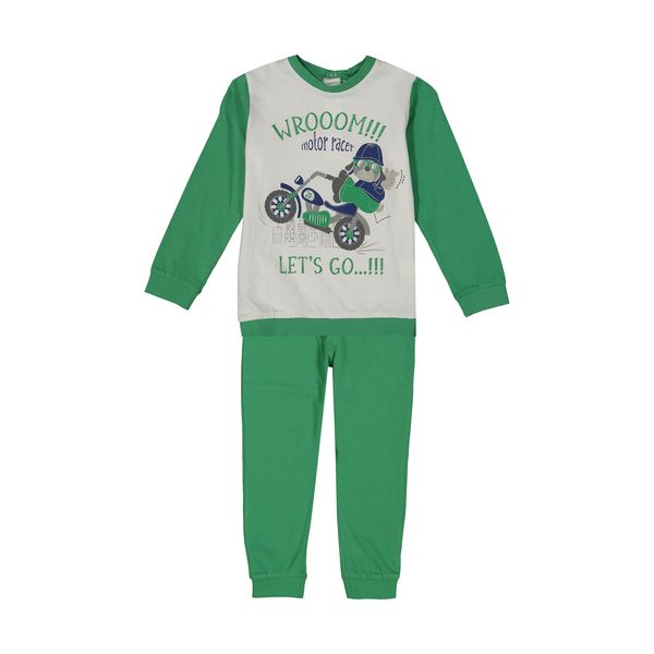ست تی شرت و شلوار راحتی نوزادی پسرانه او وی اس مدل 000174064-GREEN