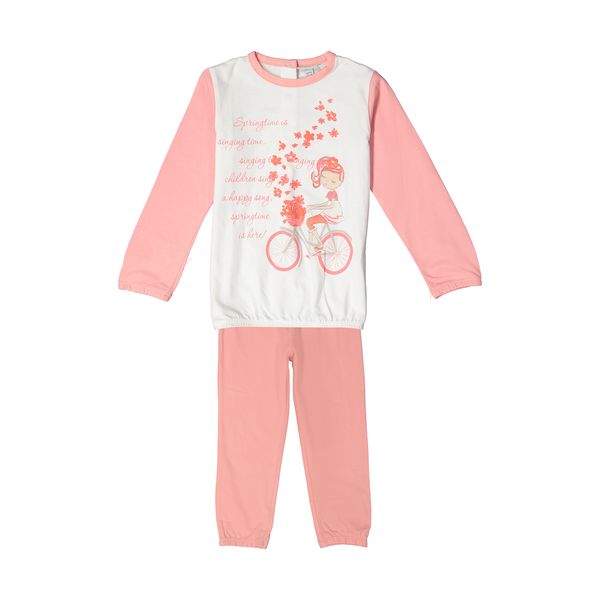 ست تی شرت و شلوار نوزادی فاگوتینو مدل 000175924-PINK