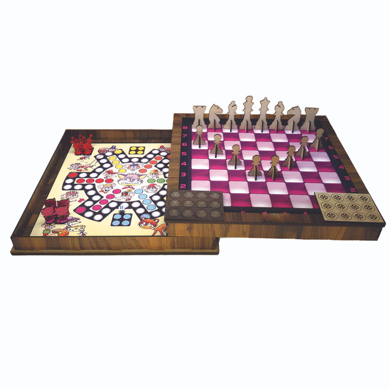 مجموعه بازی فکری شطرنج و منچ مدل B 101