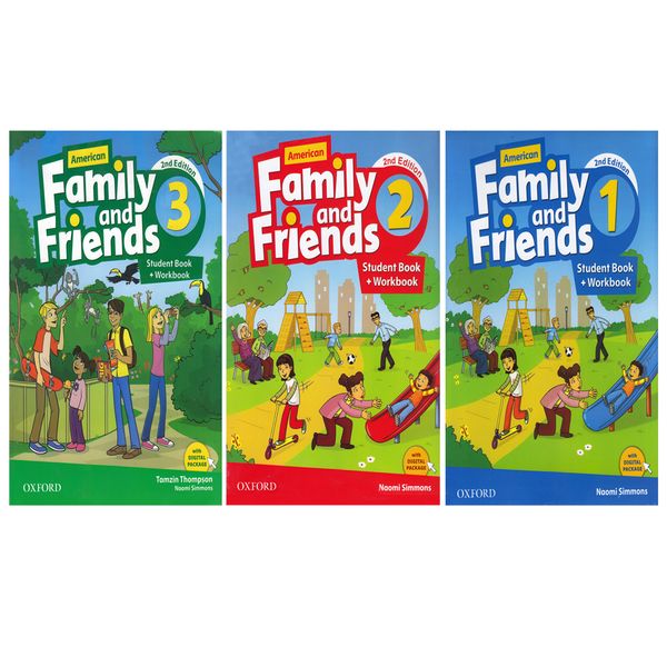 کتاب American Family And Friends اثر Tamzin Thompson and Naomi Simmons انتشارات Oxford سه جلدی