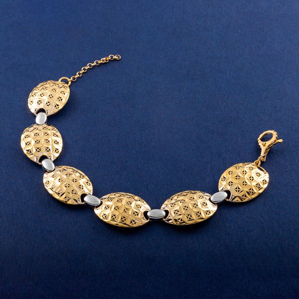 دستبند طلا 18 عیار زنانه جواهری سون مدل 2300