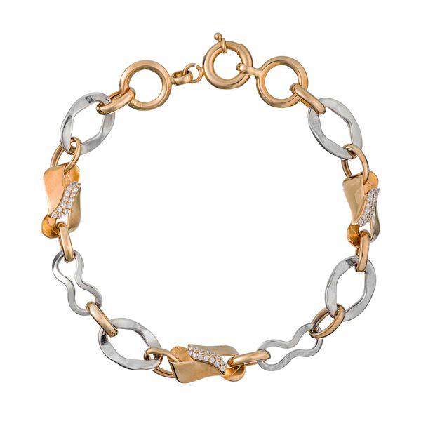 دستبند طلا 18 عیار زنانه جواهری سون مدل 2151