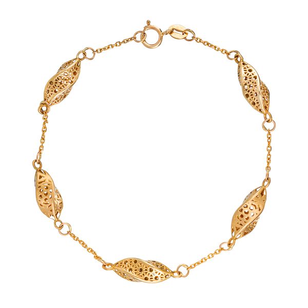 دستبند طلا 18 عیار زنانه جواهری سون مدل 1834