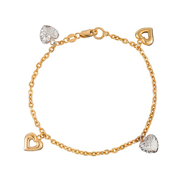 دستبند طلا 18 عیار زنانه جواهری سون مدل 2258