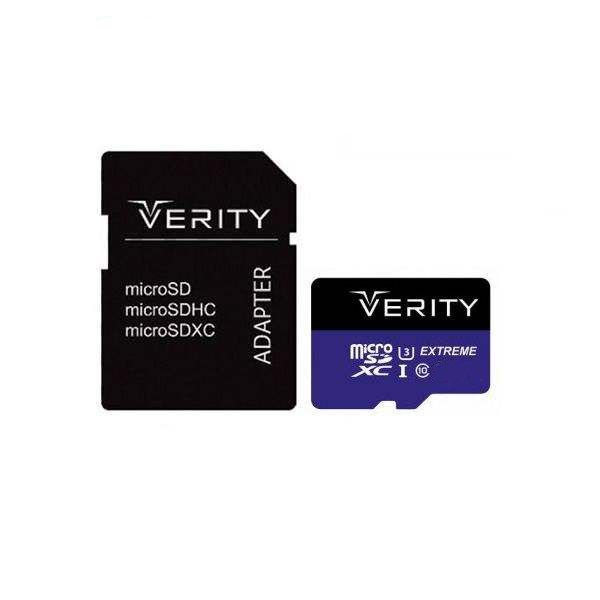 کارت حافظه microSDXC وریتی مدل pro کلاس 10 استاندارد UHS-I U3 سرعت 85MBps ظرفیت 128 گیگابایت به همراه آداپتور SD